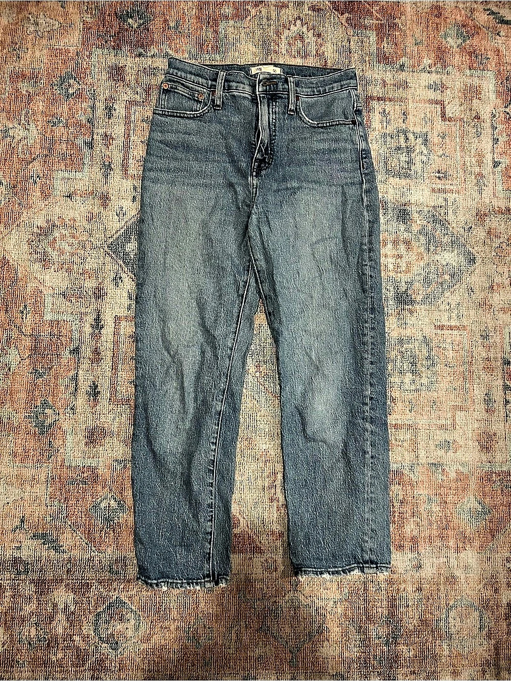 Madewell Classic Straight Jean Straight Leg Jeans Size 25 Blue